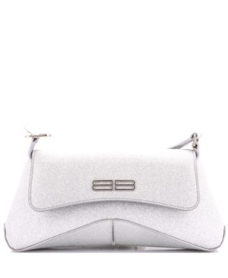 Small XX Flap Street Shoulder Bag Glitter Leather