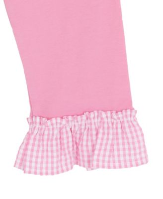 Girls' Toddler 2T-4T Square Neck Top and Capri Pants, 2-Piece Set