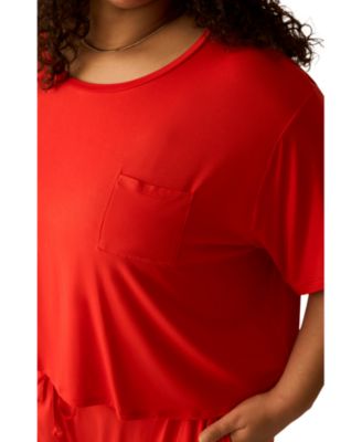 Maternity Aria Casual Short Sleeve Cropped Top Limited Edition Color