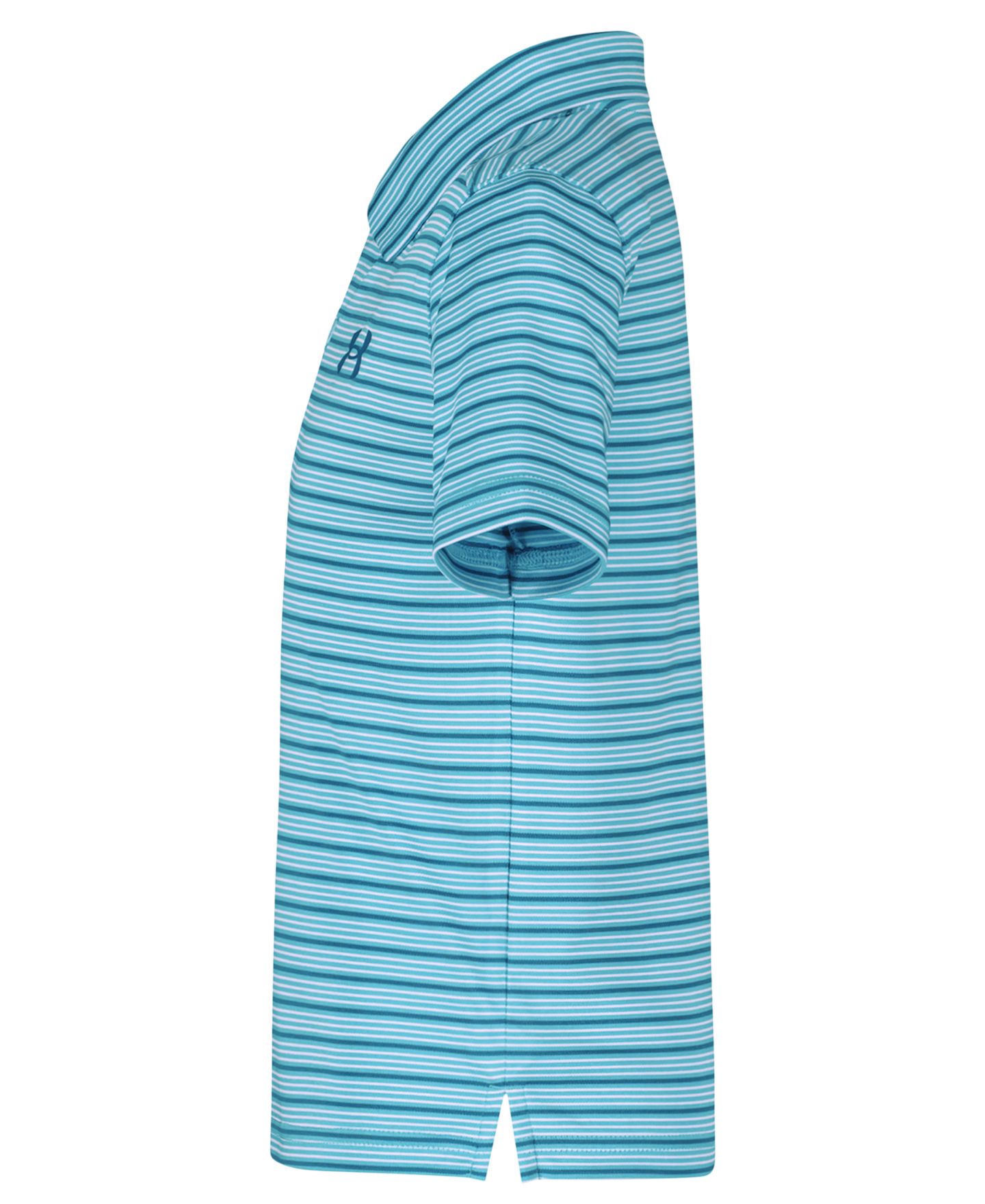 Поло Under Armour Matchplay Striped Polo Shirt для мальчиков, цвет: Синий — фото 3
