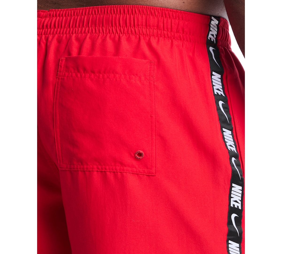 Nike Men's 9" Big & Tall Breaker Logo Tape Volley Swim Shorts
