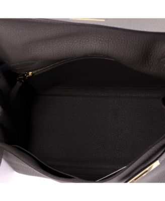 Kelly 28 Handbag Grey Togo with Gold Hardware