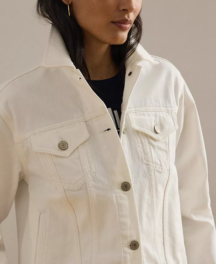 Women's Denim Trucker Jacket - thumbnail 4