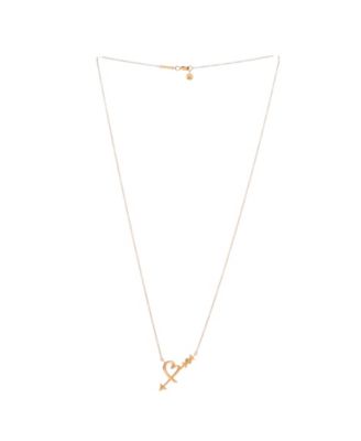 Paloma Picasso Graffiti Heart and Arrow Pendant Necklace