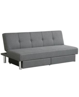 Convertible 3-Seat Sofa Bed with 2 Large Drawers and 3 Angles