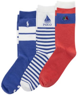 Girls' 4-11 Assorted Crew Socks, 3-Pack