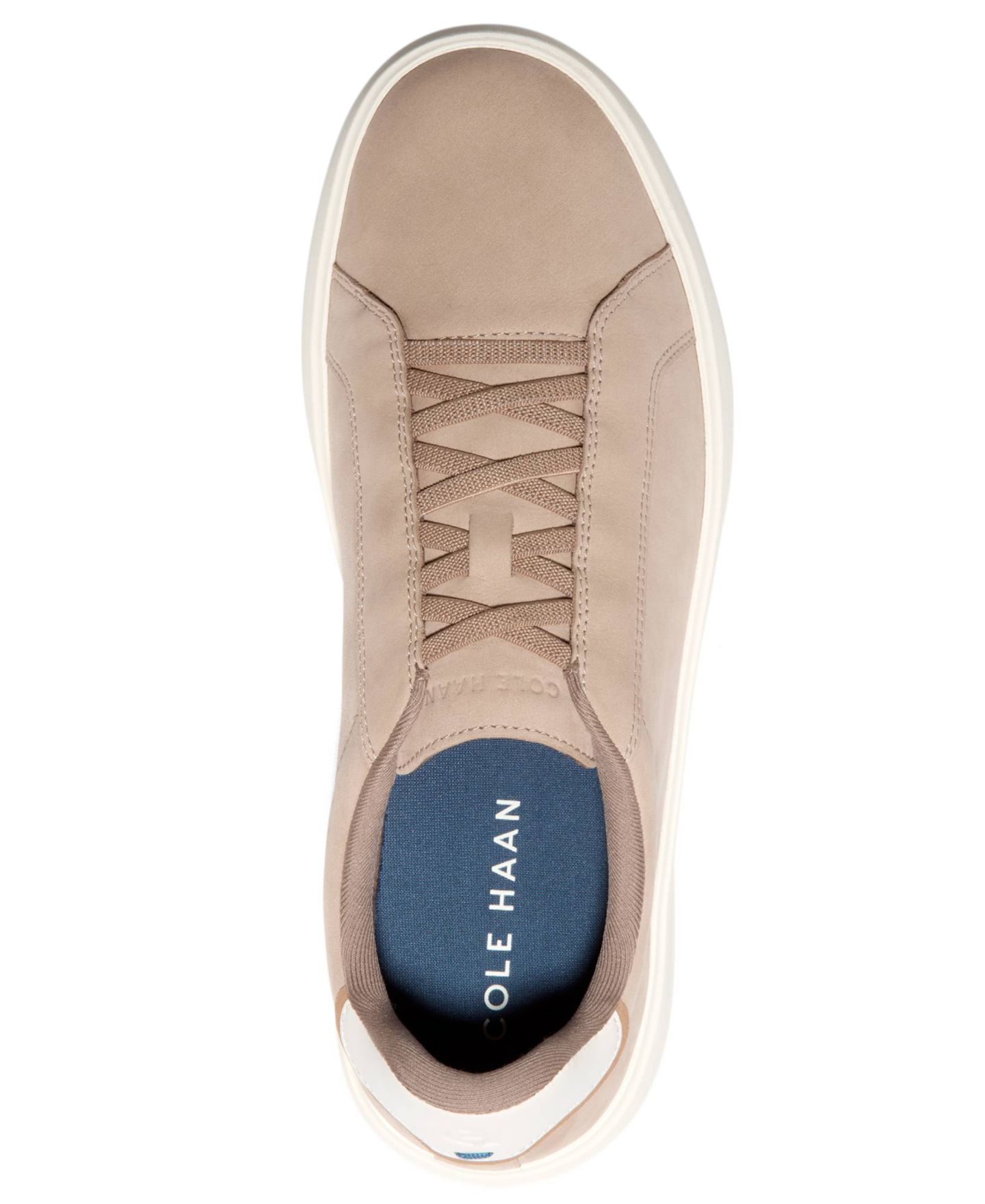 Мужские кроссовки Cole Haan Grand Crosscourt Daily Lace-To-Toe Slip-On, цвет: Берёзовый бежевый нубуковый — фото 3