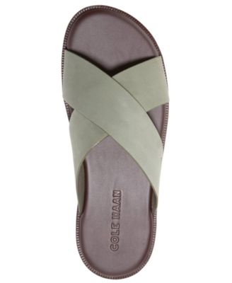 Men's Nantucket Round-Toe Cross Strap Sandals