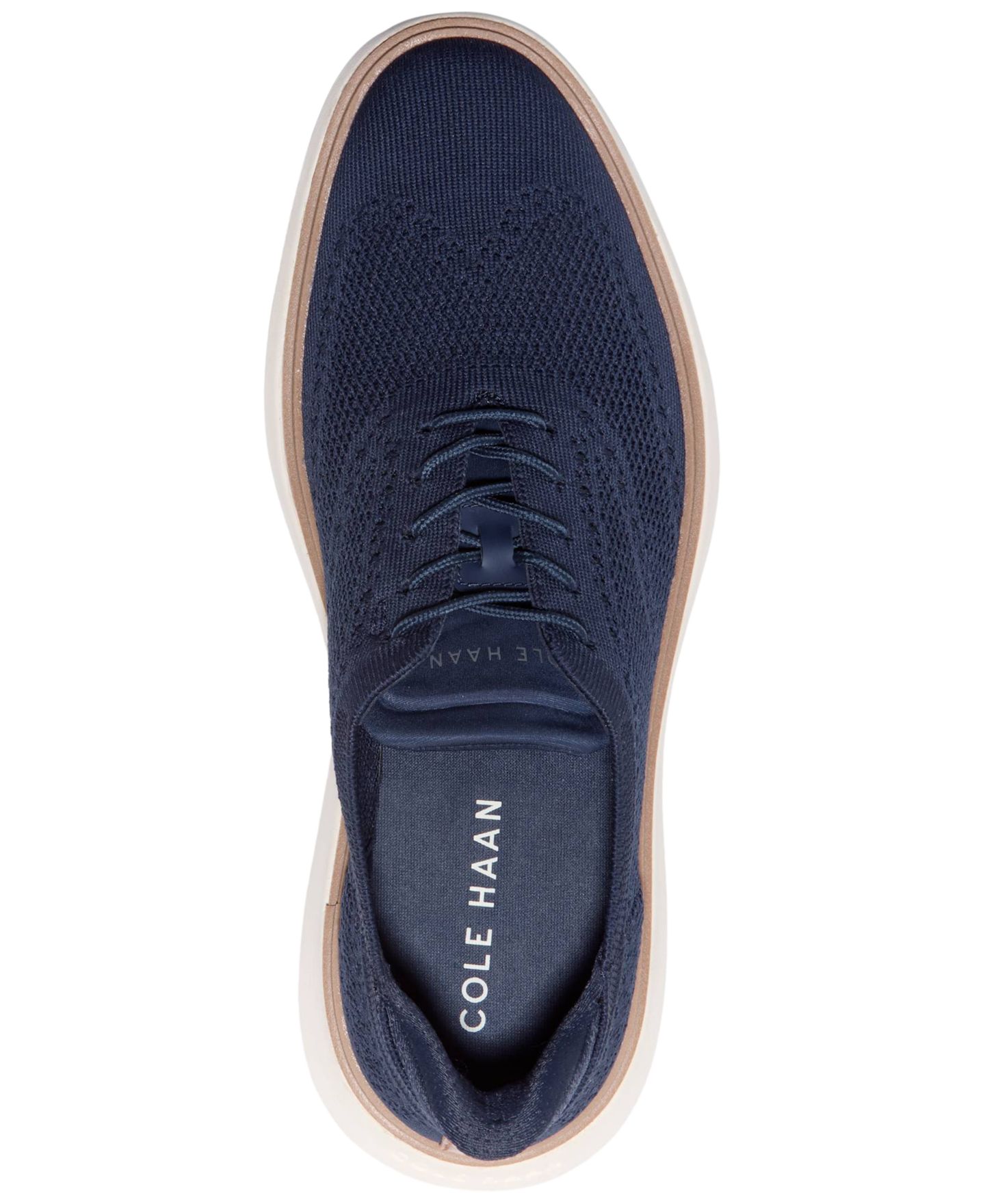 Мужские туфли-оксфорды Cole Haan Grand Phaze Stitchlite Quick-On на шнуровке, цвет: Морской синий — фото 3