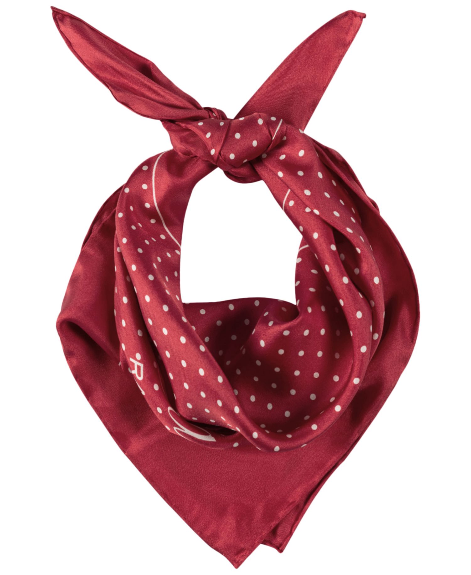 Dot with Logo Small Square Scarf