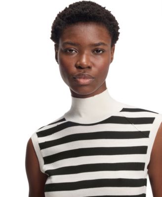 BOSS by Women's Merino Wool Sleeveless Mock Neck Top