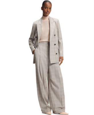 BOSS by Women's Merino Wool Sleeveless Mock Neck Top