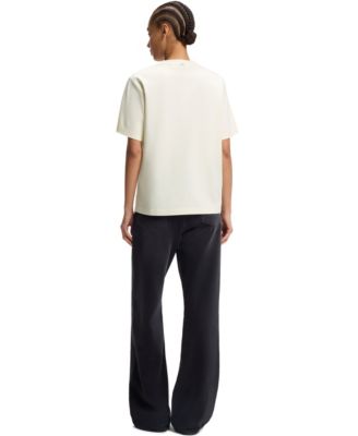 BOSS by Women's Mercerized Cotton Relaxed-Fit T-Shirt