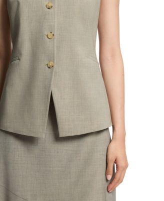 BOSS by Women's Virgin Wool Slim-Fit Vest