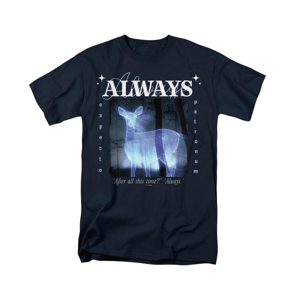 Harry Potter Men's Always Patronus Valentine T Shirt - Navy