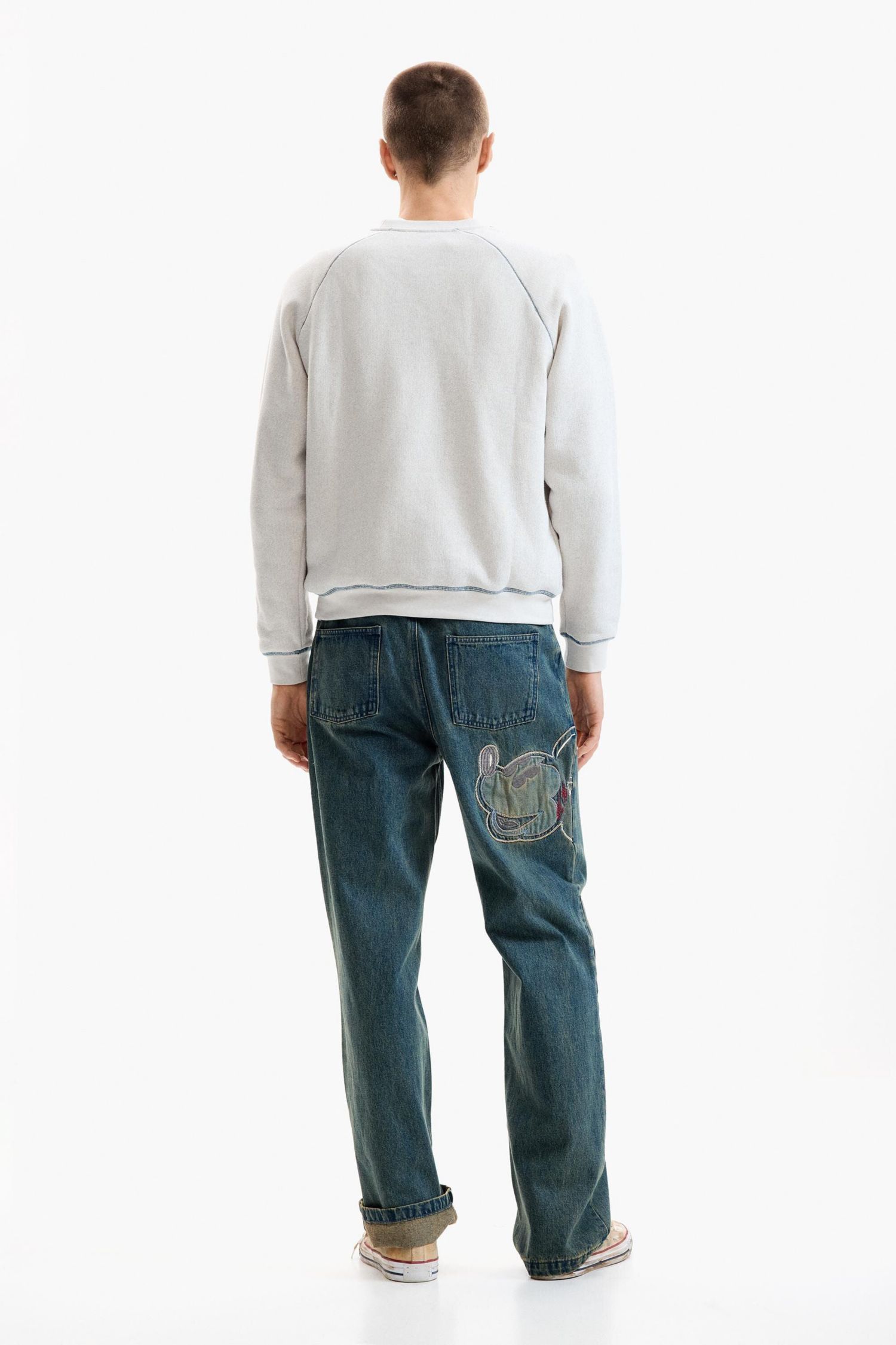 Men's Disney patch jeans