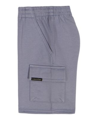 Baby Boys' Crewneck Striped T-Shirt & Cargo Shorts, 2-Piece Set