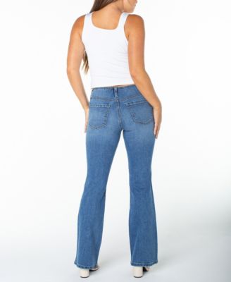 Juniors' No Waist Bootcut Jeans