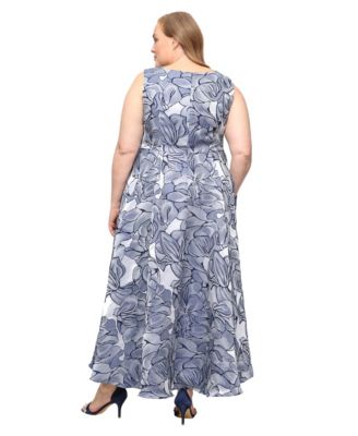 Plus Size High-Low Hem Ball Gown