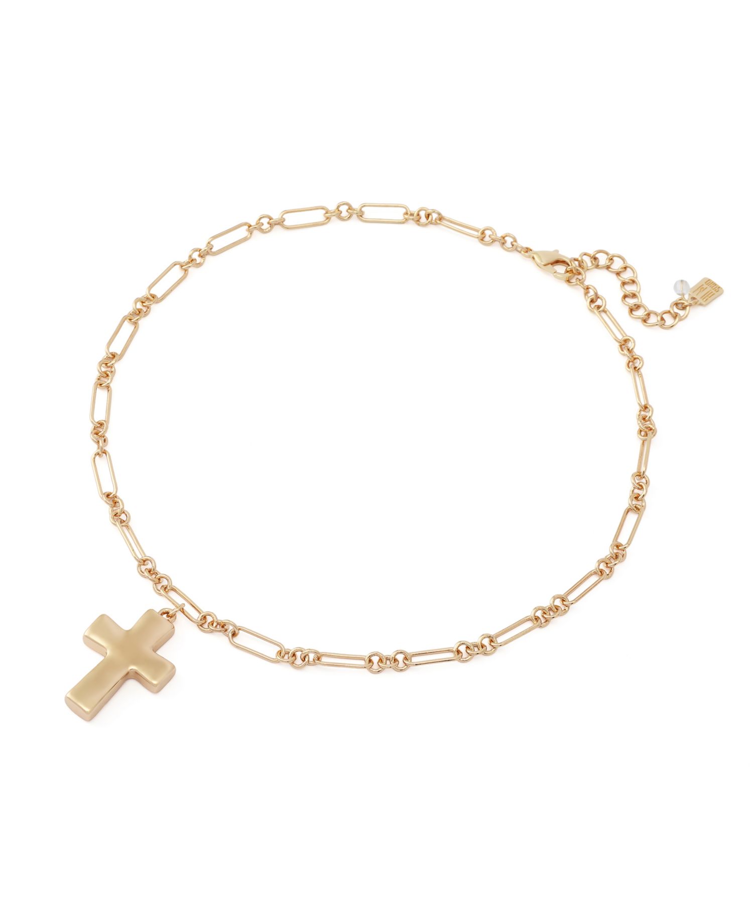 Mother of Pearl Cross Pendant Necklace