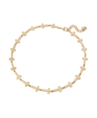 Gold Cross Collar Necklace