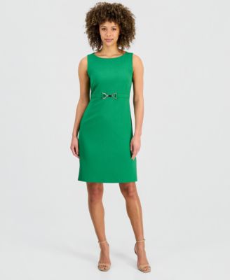 Women's Belted Sheath Dress