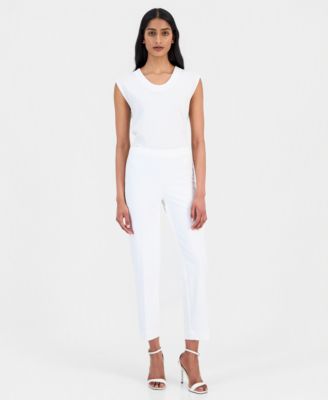 Petite Straight Leg Ankle Pants