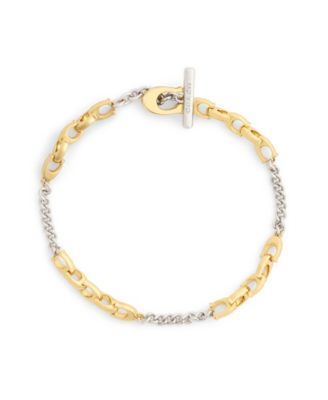 Two-Tone Signature C Mixed Chain Bracelet