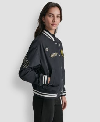 Women's 1989 Pins & Patches Snap-Front Varsity Jacket