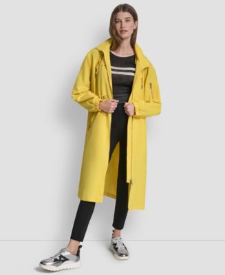 DKNY Women's 1989 Logo Hooded Walker Anorak Jacket - Macy's