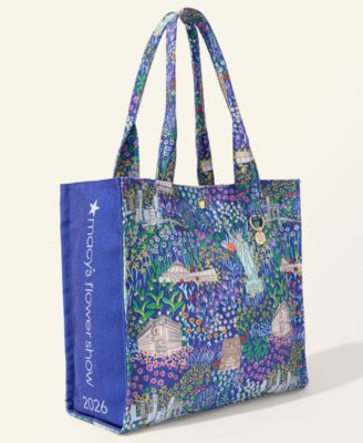Flower Show Scenic Print Tote Bag