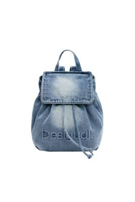 Women's Small Denim Charms Backpack