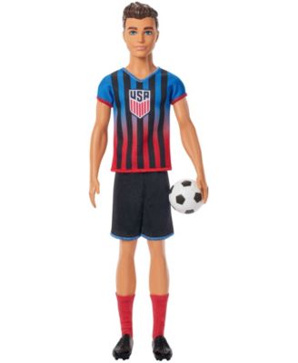 Careers USSF Soccer Fashion Ken Doll Dressed in Removable Sport Outfit