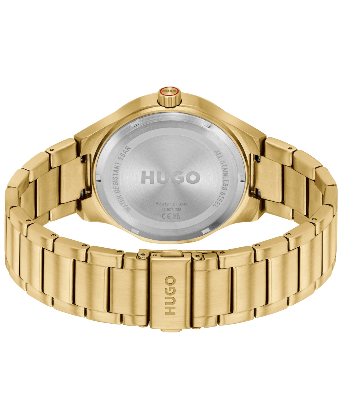 Hugo Boss Men's Lit Quartz Ionic Plated Thin Gold Steel Watch, 42mm