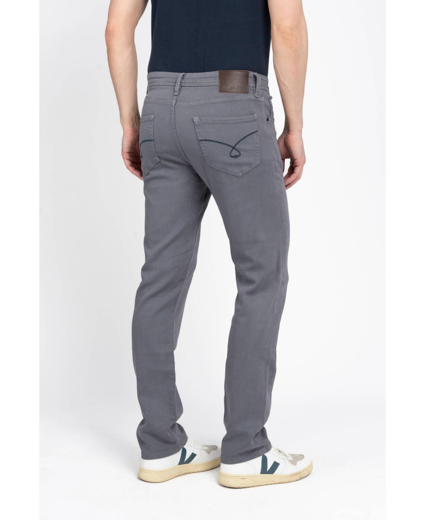 Мужские джинсы Jack Of Spades Jack Fit Grey Denim, цвет: Серый — фото 2