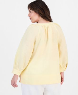 Plus Size Long-Sleeve Top