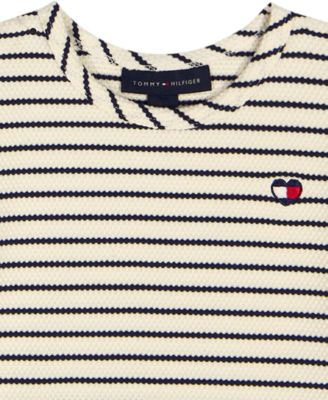 Girls' 4-6x Round Neck Top and Wide Leg Pants, 2-Peice Set