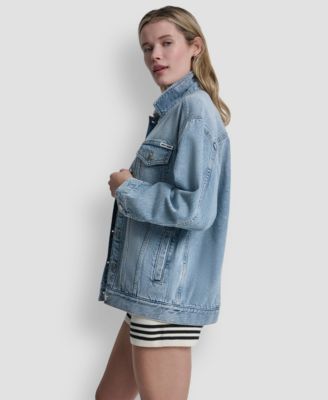 Women's Denim Oversized Trucker Jacket