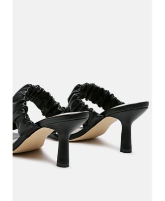 Womens Lady Lynn Gather Around Slip-On Heeled Sandals