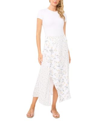 Women's Combo Asymmetric Maxi Skirt