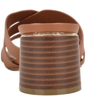 Women's Vivianna Woven Slip-On Block Heel Sandals