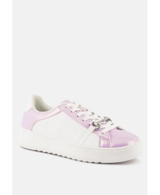 Women Nemo Contrasting Metallic Faux Leather Sneakers
