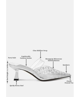 Womens Holin Pointed Toe Kitten Heels