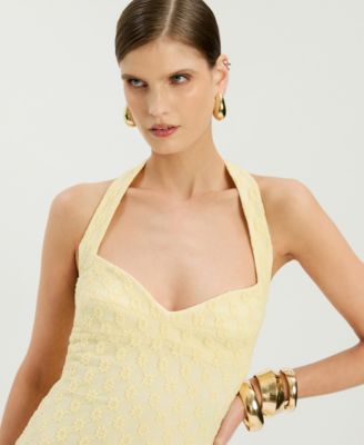 Women's Mariko Halter Neck Midi Dress