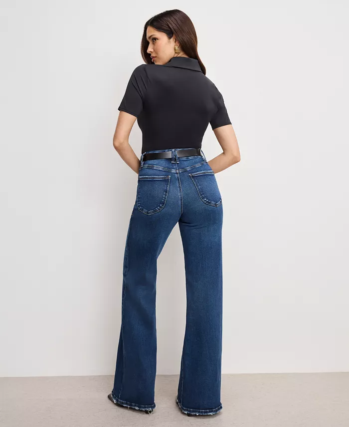 Women's Wide-Leg Palazzo Jeans - thumbnail 4