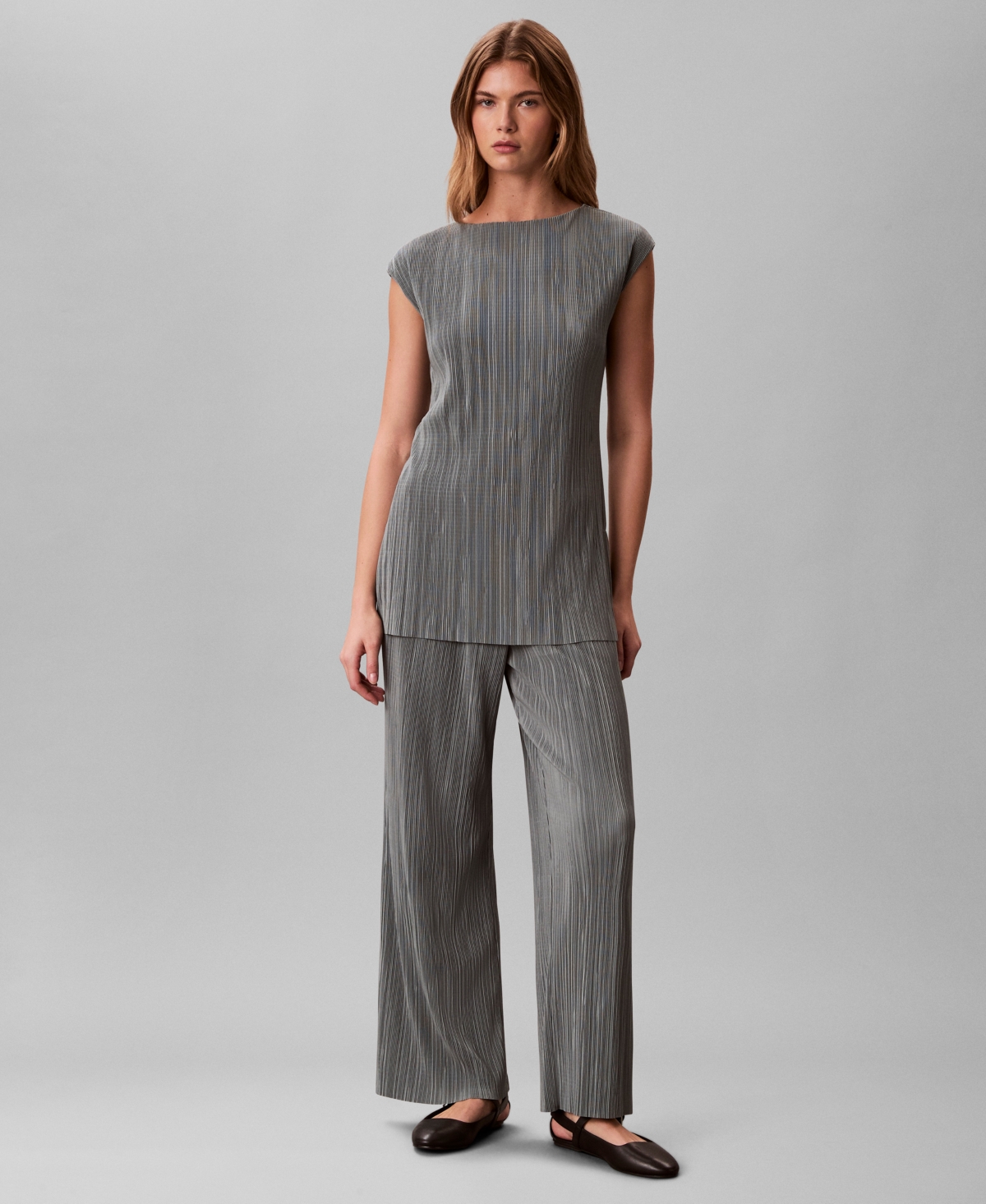 Calvin Klein Women's Cap-Sleeve Tunic Top