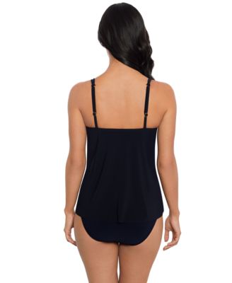 Women's Solids Akikio V-Neck Tankini Top