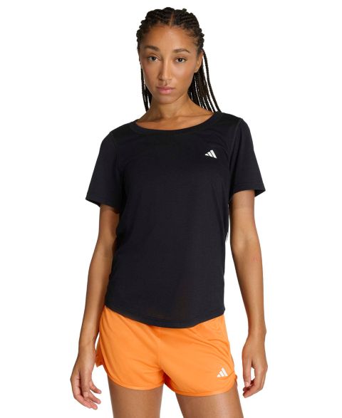 Женская футболка adidas Workout Essentials Seamless Scoop Neck, цвет: Чёрный