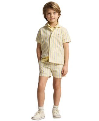 Boys' 2-7 Striped French Terry Short