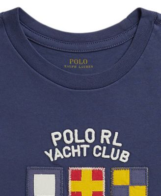 Boys' 2-7 Logo Detail Crewneck T-Shirt